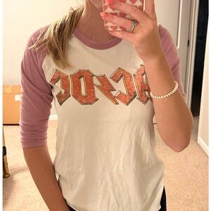 AC DC quarter sleeve shirt